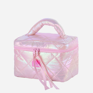 Tintinfashion พร้อมส่ง 𝙈𝙤𝙤𝙣𝙡𝙞𝙩 ࣪ ִֶָ☾. กระเป๋าใส่เครื่องสำอาง สีพาสเทลวิบวับ🌙✨ใบใหญ่จุได้เยอะ สีเมทาลิค ซิปผูกริบบิ้น มีช่องใส่