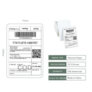 Máy in nhãn Flashlabel A318 In tem mã vạch nhiệt độ kiểu dọc 80mm In hóa đơn nhanh Tem dán