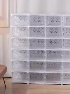 Foldable Shoe  1-10 Layers Installation-Free Shoe storage cabinets Dustproof acrylic Storage rack