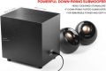 Creative MF0480 Pebble Plus 2.1 USB-Powered Desktop Speakers with Down-Firing Subwoofer and Far-Field Drivers, Up to 8W RMS Total Power for PCs and Laptops (Black). 