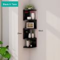 2/5 Tier Minimalist Floating Wall Mount Corner Shelves Rack Display Wall Decor Book Shelf 5 Layer. 