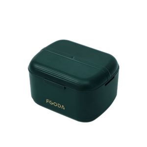 YUNAFIN Draining Braces Box Double Layer Portable Mouthguard Case Travel Mini Orthodontic Retainer Case