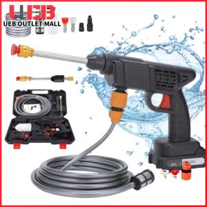 UEB เครื่องฉีดน้ำล้างรถไร้สาย 21V กำลังแรง 26บาร์ พร้อมหัวฉีดโฟมรีชาร์จได้ สำหรับทำความสะอาดรถยนต์อย่างรวดเร็วและง่ายดาย