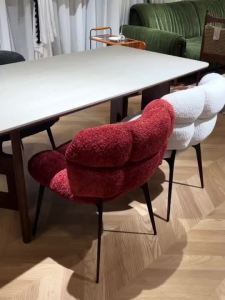 UrbanSpace SG- Leisure Chair Dining Chair Makeup Chair Nordic Simple Modern Home Backrest Chair Bedroom Restaurant