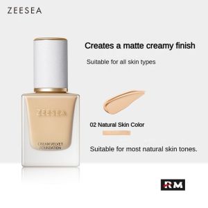Zeesea Ít Sữa Da Nền Tảng Kem Mượt Kết Cấu Mờ Dưỡng ẩm Và Kiểm Soát dầu nhẹ trang điểm tông Nude Không Thấm Nước Pha Trộn da dầu Nhung kem nền Lâu Dài Trang Điểm