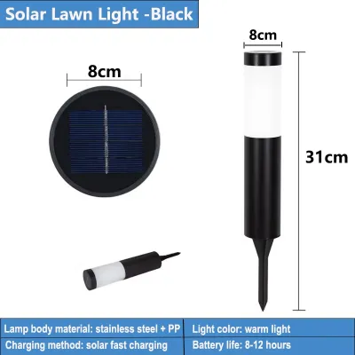 LOWESTPRICE Led Solar Stainless Steel Garden Lighting Solar Lawn Footpath Ground Light Waterproof Garden Courtyard Light