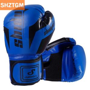 [COD] SHZTGM ถุงมือชกมวยระบายอากาศได้ดีสำหรับเด็กผู้ใหญ่นวมชกมวยแบบมืออาชีพขนาด6 10ออนซ์