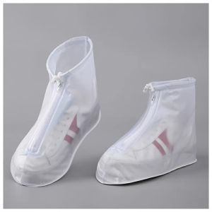 Reusable Rain Shoe Cover Durable PVC Anti-Slip Rain Boots Waterproof Rain Shoes Cover For School Outdoor Walking Travel