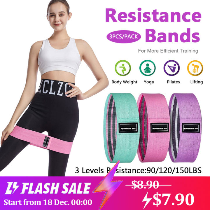 SG LOCAL SELLER】(3 pc/pack) Looped Resistance Band Set Mini Band for home  gym / travel Fitness Workout / Elastic / Exercise /Pilates/ Yoga Band  Christmas Gift Present