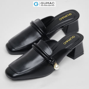 [MUA 2 GIẢM 70K] Dép - sục nữ GUMAC phối hạt châu đế cao 45cm thời trang GG04092
