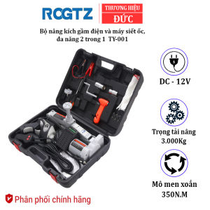 Bộ nâng kích gầm điện và máy siết ốc ô tô đa năng nhãn hiệu ROGTZ TY-001 công suất 150W tải trọng 3 tấn - Hàng chính hãng bảo hành 24 tháng