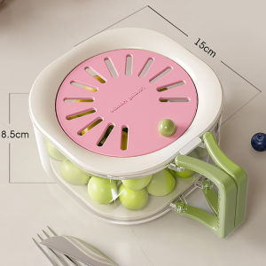 2-in-1 Draining and Preservation BasketMultifunctional Fruit and Vegetable Washing BowlFruit Washer Drainer Container