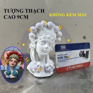 Tượng tô màu thạch cao tượng công chúa C.91 (Không kèm màu) đồ chơi trẻ em