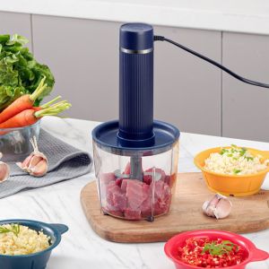 Máy Xay Đa Năng 4 Cối 2 Lưỡi Dao - Xay Thịt Xay Tỏi Ớt Gia Vị Xay Rau Củ Ăn Dặm Cho Bé