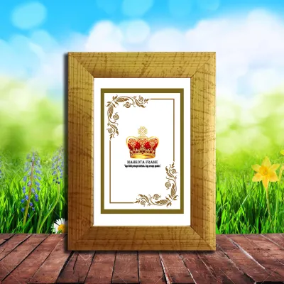 Bingkai Figura Frame Foto 4R (10X15 CM) Putih/Hitam/panda/Cokelat/Gold