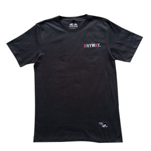 Anyway Kaos Pendek "Font" Black 563
