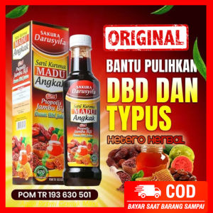 Sari Kurma Madu Angkak Propolis Jambu Biji Daun Ubi Jalar Darusyifa Obat DBD Demam Berdarah Typus