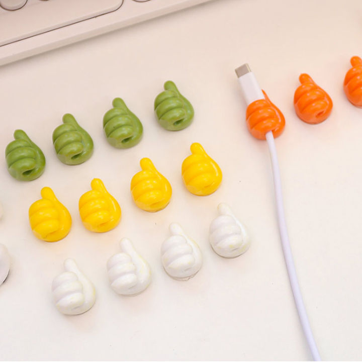 Cable Organizer Clips Thumbs Up Shape Wall Hook Cable storage charging