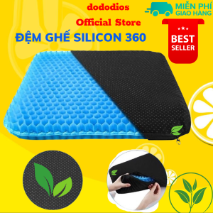 Đệm Ngồi 3D 2 Lớp Thoáng Khí - Đệm Gel Tổ Ong Lót Ghế Trên Ô Tô Giúp Tuần Hoàn Máu Chống Đau Mỏi Lưng - Hãng dododios