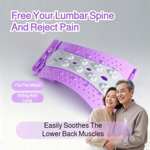 Lumbar Traction Device Comfortable Fit Multifunction Lumbar Soothing Stretcher Lumbar Relief Is not Difficult