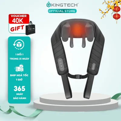 Máy Masage Cổ Vai Gáy KINGTECH S6 Masage Shiatsu 3D Nhiệt Hồng Ngoại Tích Điện Matxa Nhiều Vị Trí - Chính Hãng