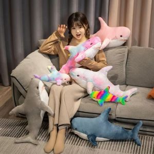 NCUMBE Animal Cartoon Shark Plush Toy Funny Simulation Animal Reading Pillow Sleeping Mate Toy Kawaii Shark Pillow Cushion Children Toys