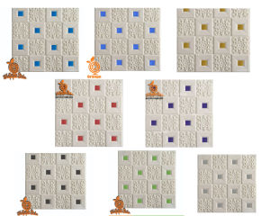 Wallpaper Dinding 3D Foam Batik 35cm x 70 Waterproof