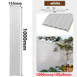 WPC Wall Panel Waterproof Wood grain Grille Board Fluted Design Easy install for TV background & Wall decor