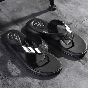 Selipar lelaki selipar musim panas trend selipar tebal tapak anti gelincir tapak lembut personaliti tahan haus sandal lelaki fesyen kasut pantai