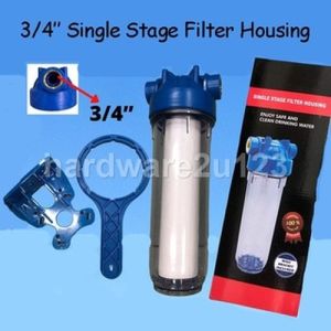 3/4" Heavy Duty Housing Water Filter Indoor / Outdoor 10" PP Sediment Filter Replacement Cartridge
