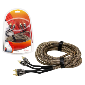 2RCA to 2RCA Sound Cable Sound System Connection Offering Excellent Sound Fidelity PVC for Car & Home Theater Systems
