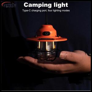 【Vktech】USB Rechargeable LED Lantern for Outdoor Camping and Hiking IPX4 Waterproof and Lightweight【1-3 days Delivery】