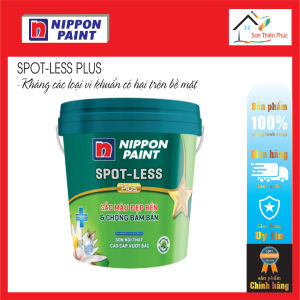 Sơn nội thất Nippon Paint SPOT-LESS PLUS new!. (5lít/15lít). Là sản phẩm sơn phủ cao cấp vượt bậc