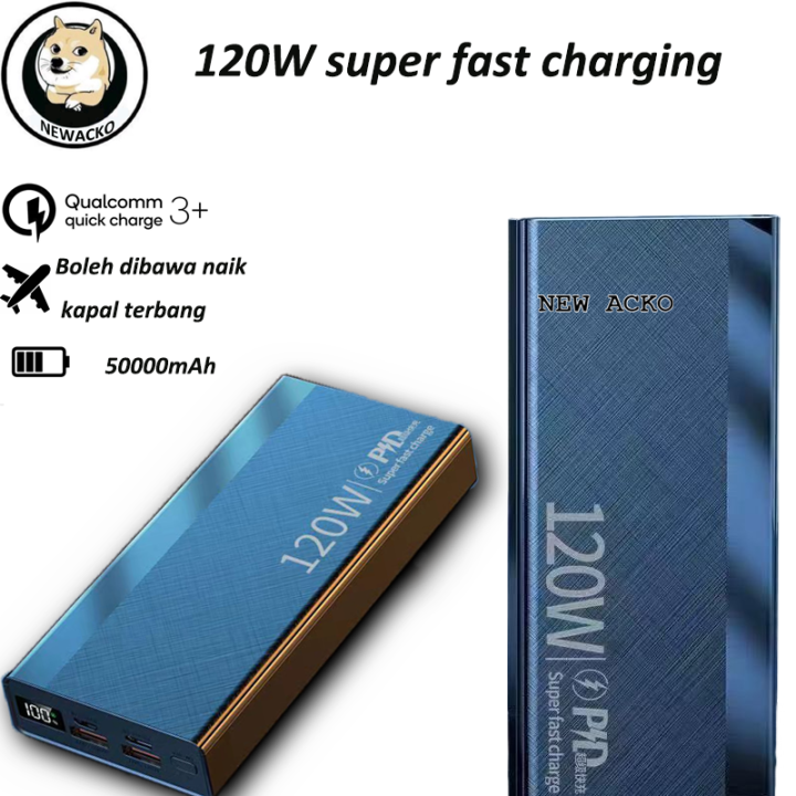 NEW ACKO Powerbank fast charging 100000MAH PD66W 50000mah original fast ...