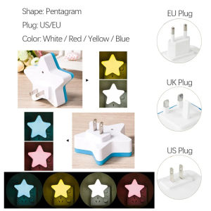 US EU UK Plug-in Led Night Light Light Sensor Corridor 110V 220V Bedroom Eu Plug Sensor Bedside Lamp Closet Lighting Built-In Book Control KidS Room Hallway