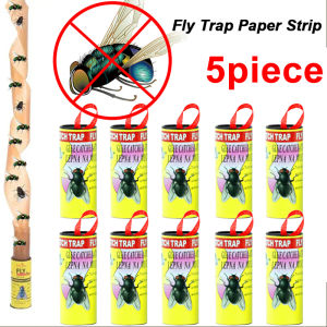 【Can stick to 10000 flies】Japan Fly Killer Strips Hang Fly Trap catcher Sticker Fly Paper Tape Ribbon Catcher For Fruit Flies Sticky Fly Traps For Indoors Outdoor Flies Sticky Strips Fly Trap Indoor and Outdoor Fly and Mosquito Trap Roll Tape Strong