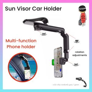 Sun Visor Cellphone Car Holder Universal Phone Holder Multi-function Holder