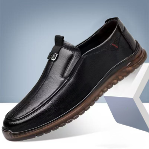 พื้นรองเท้า รองเท้าธุรกิจ รองเท้าอย่างเป็นทางการ ความทนทาน ไม่หลุดง่าย ก้นเอ็นเนื้อ มีสไตล์และสง่างาม รองเท้าหนังผู้ชาย รองเท้าหนังธุรกิจกันลื่นพื้นนุ่ม สะดวกสบาย