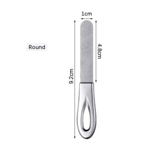 Stainless Steel Nail File Double Sided Manicure Pedicure Grooming For Professional Finger Toe Nail Care Tools