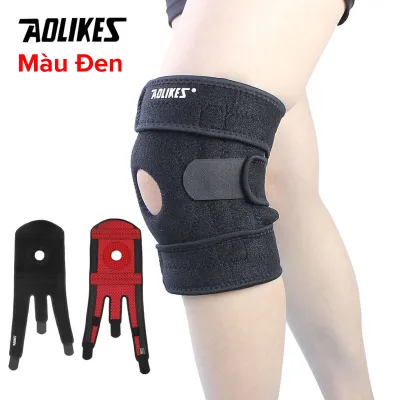 Đai Bó Quấn Bảo Bệ Đầu Gối Thể Thao Hãng Aolikes AL7912 Có 4 Lò Xo Hỗ Trợ Dây Chằng Khớp Gối Khi Tập Gym Bóng Đá Đạp Xe
