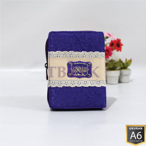 Al Quran Muslimah Terjemah Tajwid Warna Samara A6 (15 X 10 Cm) Al Quran Dan Terjemahan Kecil Dompet Resleting Travel Size Alquran Seserahan - Halim Quran