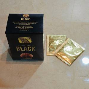Black Coffee อาราบิก้า 100% กาโน่เคเอ กาแฟผสมเห็ดหลินจือ +ถังเช่า (1กล่อง)