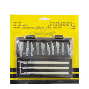 13PCS Metal Carving Knife Pen & Double-sided Scale Ruler(1Set Art tool)