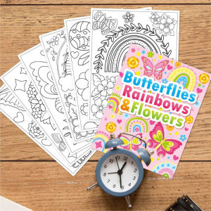 Kids Coloring Book Cartoon Doodle Sketch Early Learning Screen Free Activity Safe Paper Age 3 To 6