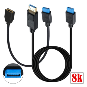 Thiết bị Displayport cáp thử nghiệm đặc biệt 8k60hz Phiên bản 1.4 7680x4320 kết nối chống mài mòn tăng cường độ tin cậy thử nghiệm