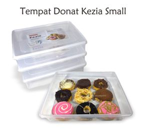 1 pcs Tempat donat 7200 ml / Tepak donat / Tepak roti/ Kotak donat/ Tepak Varia / Kontainer makanan (TEMPAT DONAT KEZIA SMALL)