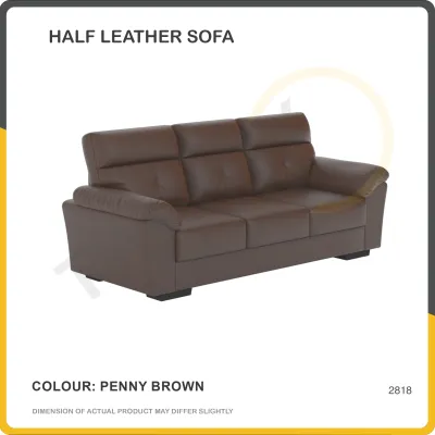 [SG Seller] ALANA Cowhide Leather Sofa 3 Seater Colours Available