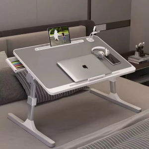 Foldable Mini Table Computer Study Table with 4 USB Port Anti-slip  Notebook Table Laptop Desk Meja Belajar Bed Table 折叠电脑桌