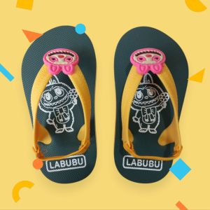 Labubu Ada Tali Belakang Sandal Jepit Anak Kecil Baru Bisa Jalan Balita Baby Perempuan Cewek