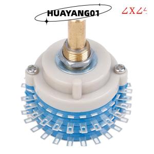 HUAYANG01 [2023 new HOT FASHION] 2Pole 24step 2x24 rotary switch attenuator volume control DIY pot potentiometer